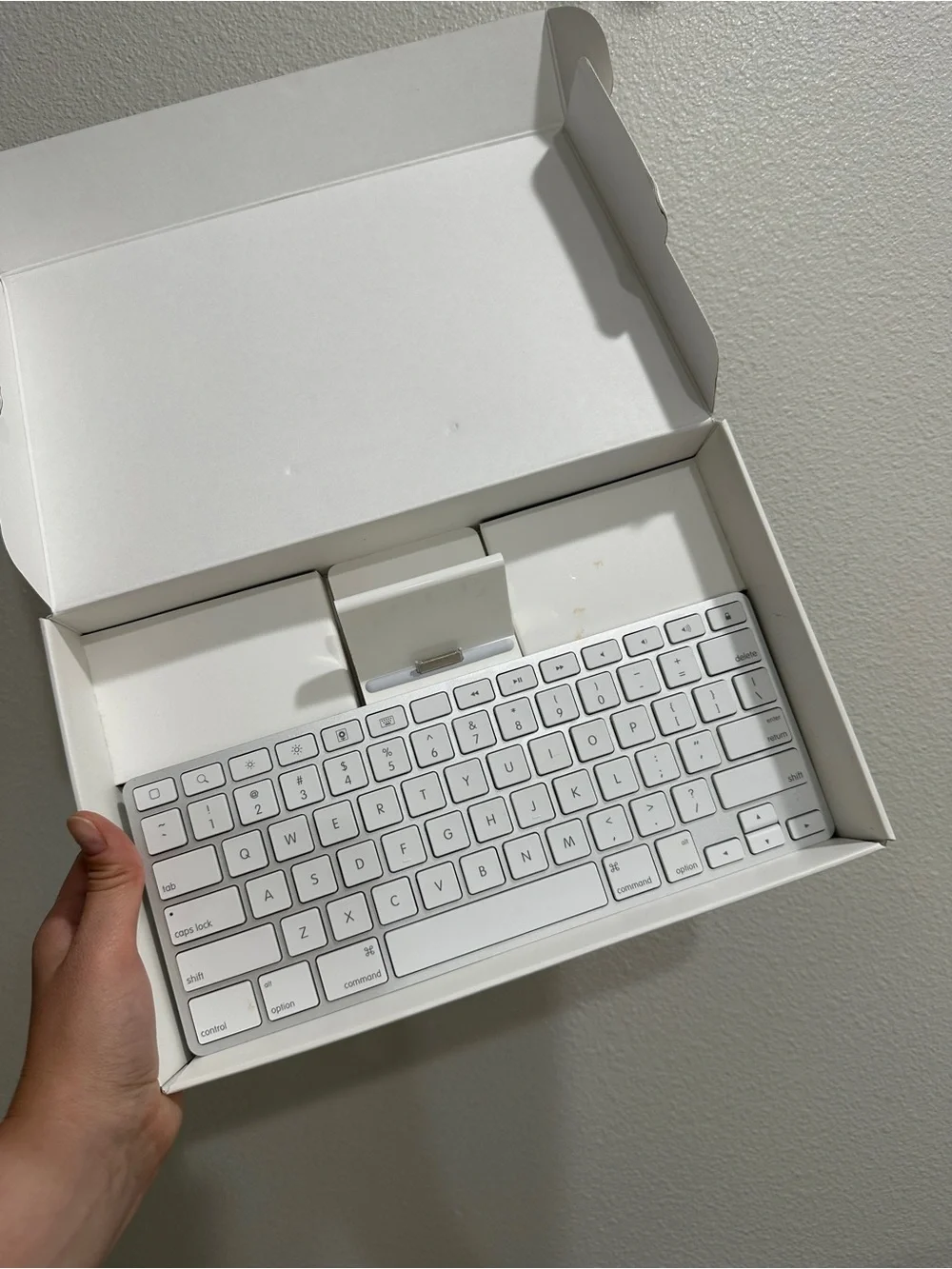 Apple White iPad Keyboard Dock - Slim Typing Accessory